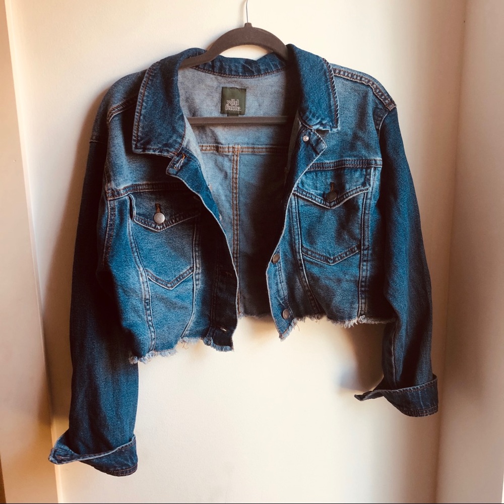 denim jacket | cropped | distressed
